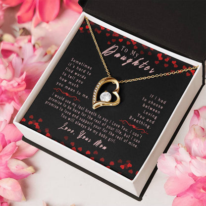 Forever Love Necklace - To My Baby Girl From Mom Forever Love Necklace