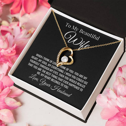 Wife Forever Love Valentine's Necklace Forever Love Necklace