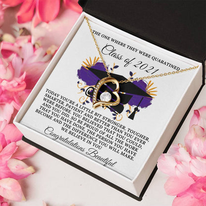 Class Of 2021 Quarantine Edition Forever Love Necklace