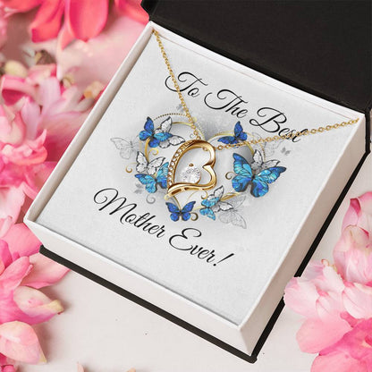 To The Best Mother Ever! Forever Love Necklace And Message Card Forever Love Necklace
