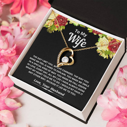 To My Wife Day I Met You Necklace Forever Love Necklace