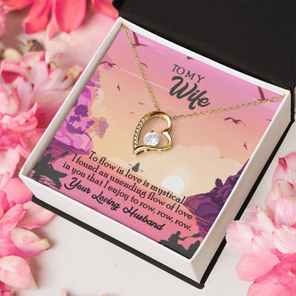 To My Wife Diamond Necklace Anniversary Gift For Wife Gift For Wife Necklace For Wife Birthday Gift For Wife Diamond Necklace For Forever Love Necklace