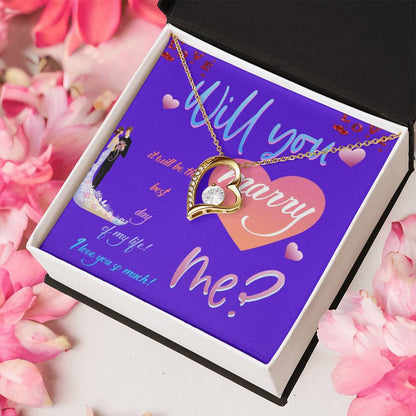 Wedding Gifts Jewellery  Marry Me Forever Love Necklace Forever Love Necklace