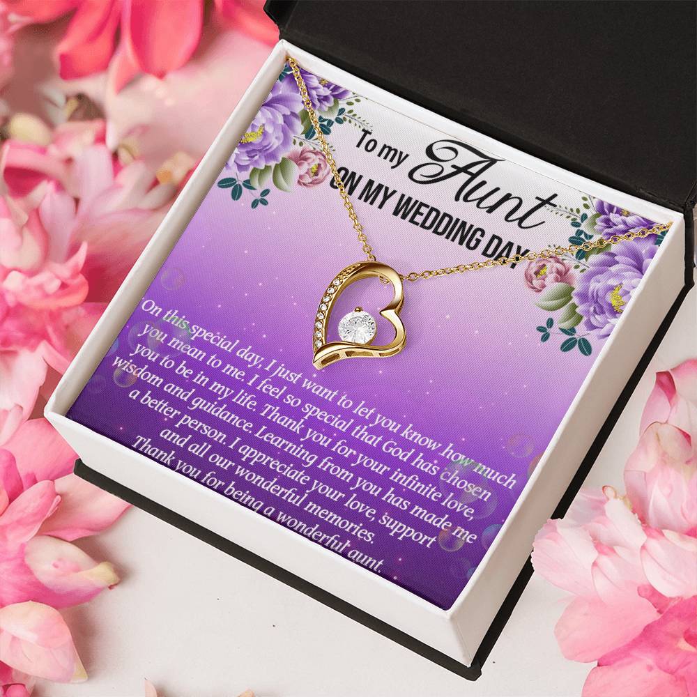 Aunt Of The Bride Gift Aunt Wedding Gift Aunt Of The Bride Forever Love Necklacewedding Gift For Aunt Aunt Necklace Gift Thank You Forever Love Necklace