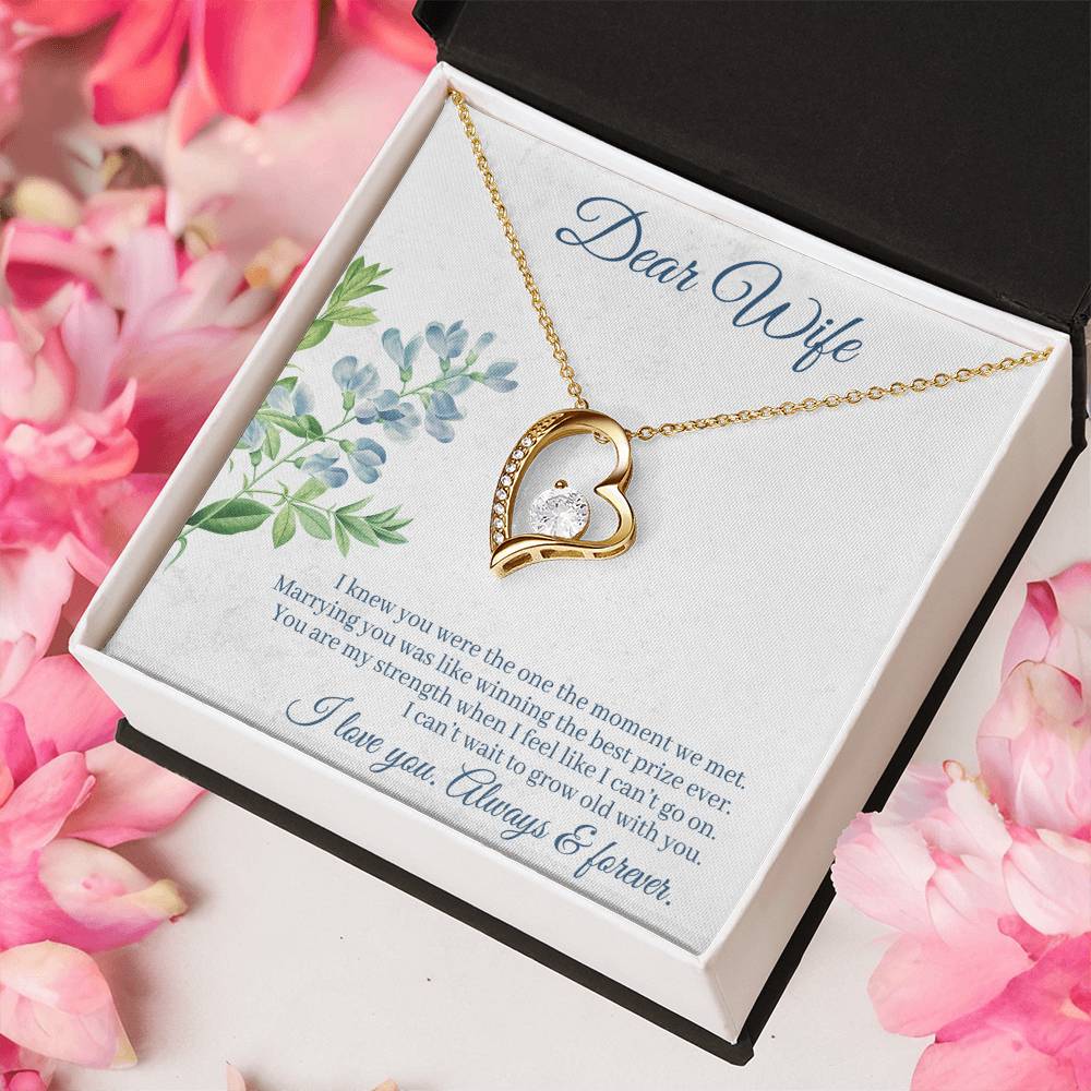 Dear Wife I Love You Always & Forever Forever Love Necklace