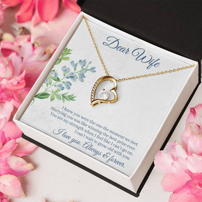 Dear Wife I Love You Always & Forever Forever Love Necklace