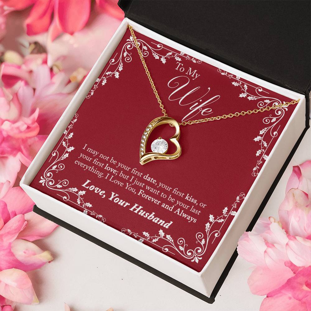 To My Wife I Love You Forever And Always From Husband Gift Necklace Forever Love Necklace