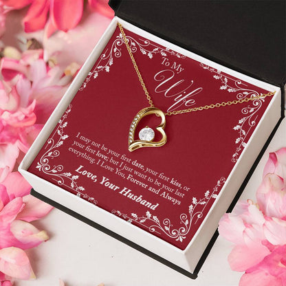 To My Wife I Love You Forever And Always From Husband Gift Necklace Forever Love Necklace