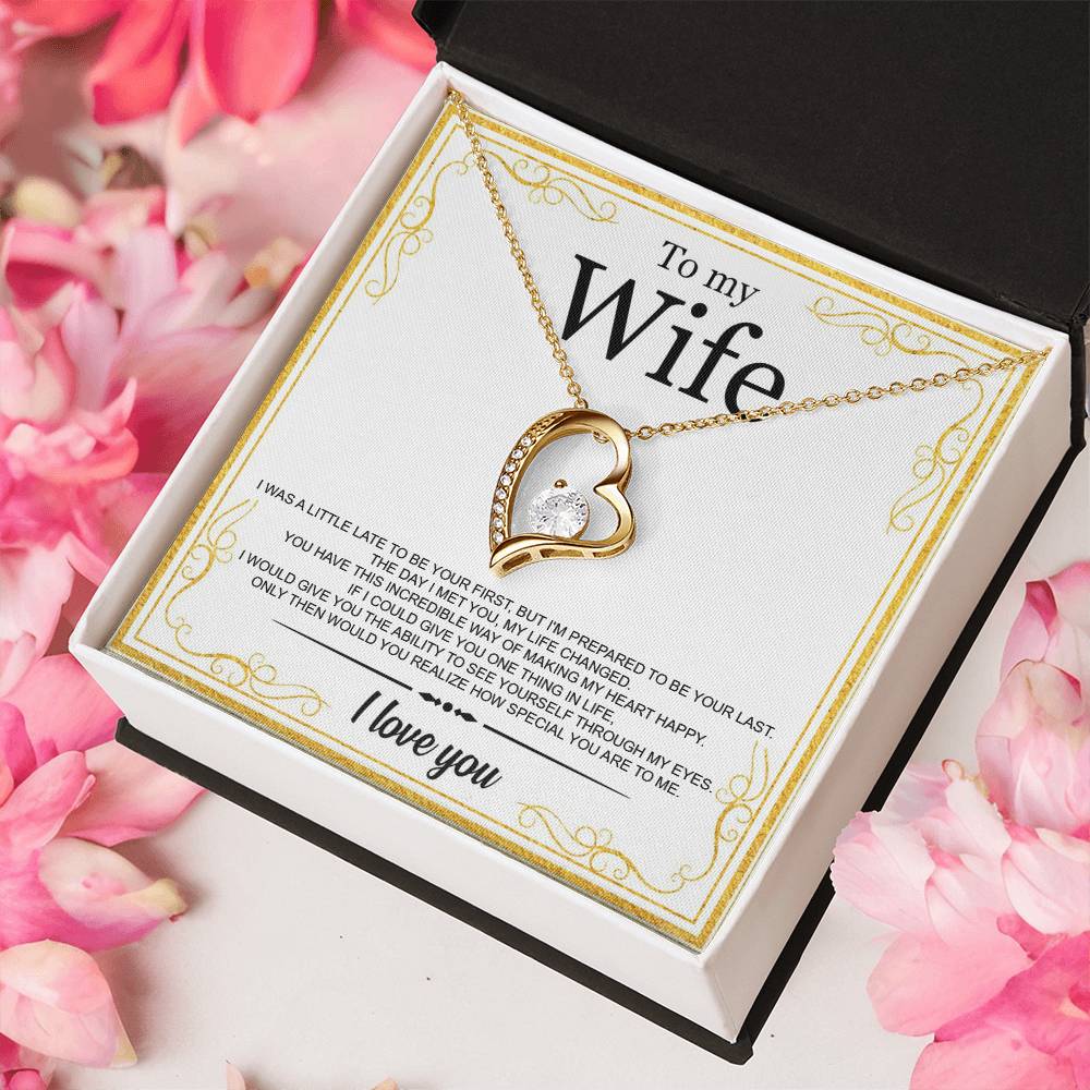To My Wife I Love You Forever Perfect Gift For Wife Tmfw29 1 Forever Love Necklace