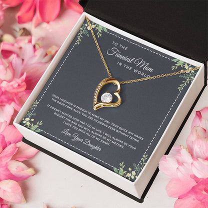 To The Funniest Mom Forever Love Forever Love Necklace