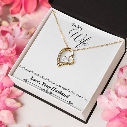 To Wife From Husband 2 1 Forever Love Necklace