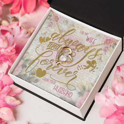 Always And Forever Forever Love Necklace To My Wife Forever Love Necklace