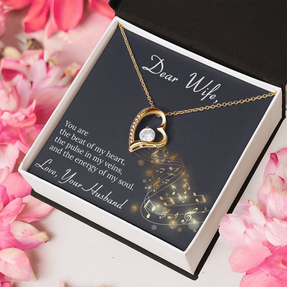To My Wife Necklace Anniversary Gift For Wife Birthday Gift For Wife Gift For Wife Necklace For Wife Gift For Wife Birthday 1 Forever Love Necklace