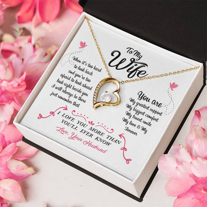 To My Wife You Are My Greatest Support Forever Love Necklace