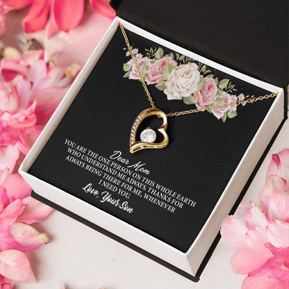 Dear Mom Mothers Day Gift Forever Love Necklace