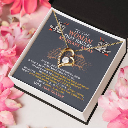 Why Truckers Are Great Lovers Necklace Gift... Forever Love Necklace