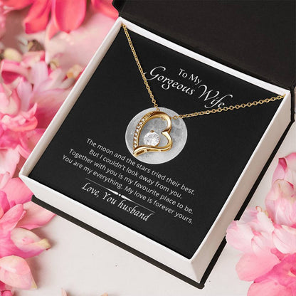 To My Wife You Are My Everything Necklace. 14k White Gold18k Yellow Gold Finish. 1 Forever Love Necklace