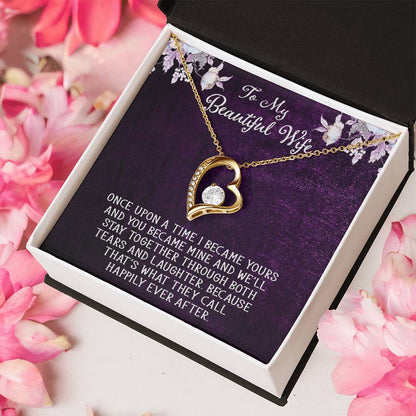 Forever Love Necklace For Wife With Free Message Card 1 Forever Love Necklace