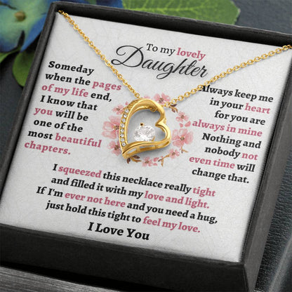 Gift For Daughter - Feel My Love Forever Love Necklace