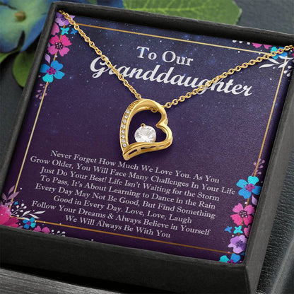 To Our Granddaughter Forever Love Forever Love Necklace