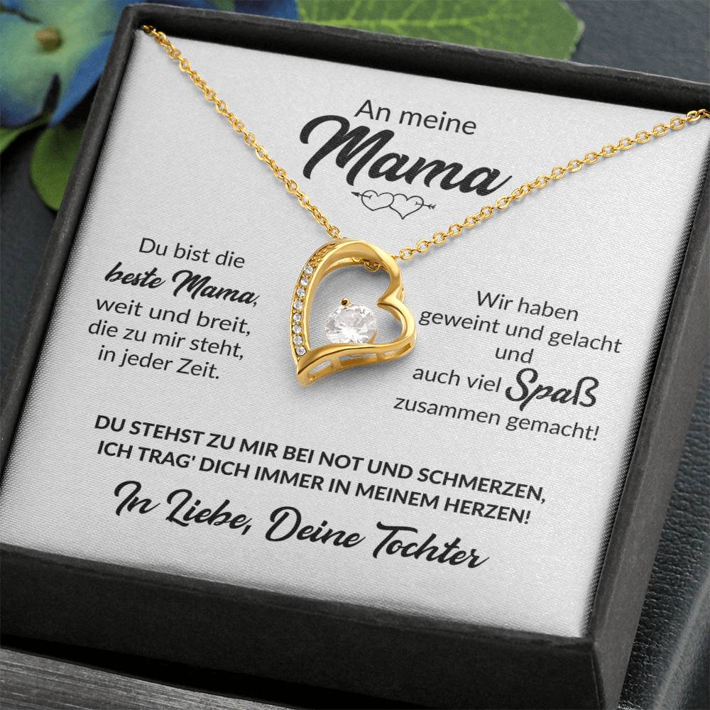Beste Mama Von Tochter - Herzkette Forever Love Necklace