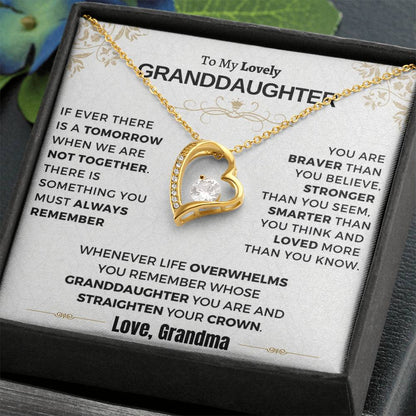 Gift For Granddaughter - Loved More Than You Know Forever Love Necklace