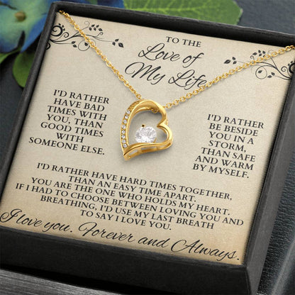 Forever Love Of My Life Necklace Forever Love Necklace