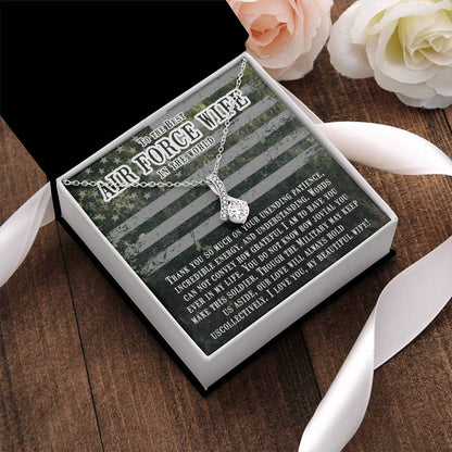 Alluring Gift Necklace The Best Air Force Wife In The World Alluring Beauty Necklace