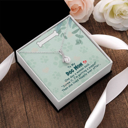 Best Gift Dogmom Alluring Beauty Necklace With Pod Message Card 2  Alluring Beauty Necklace