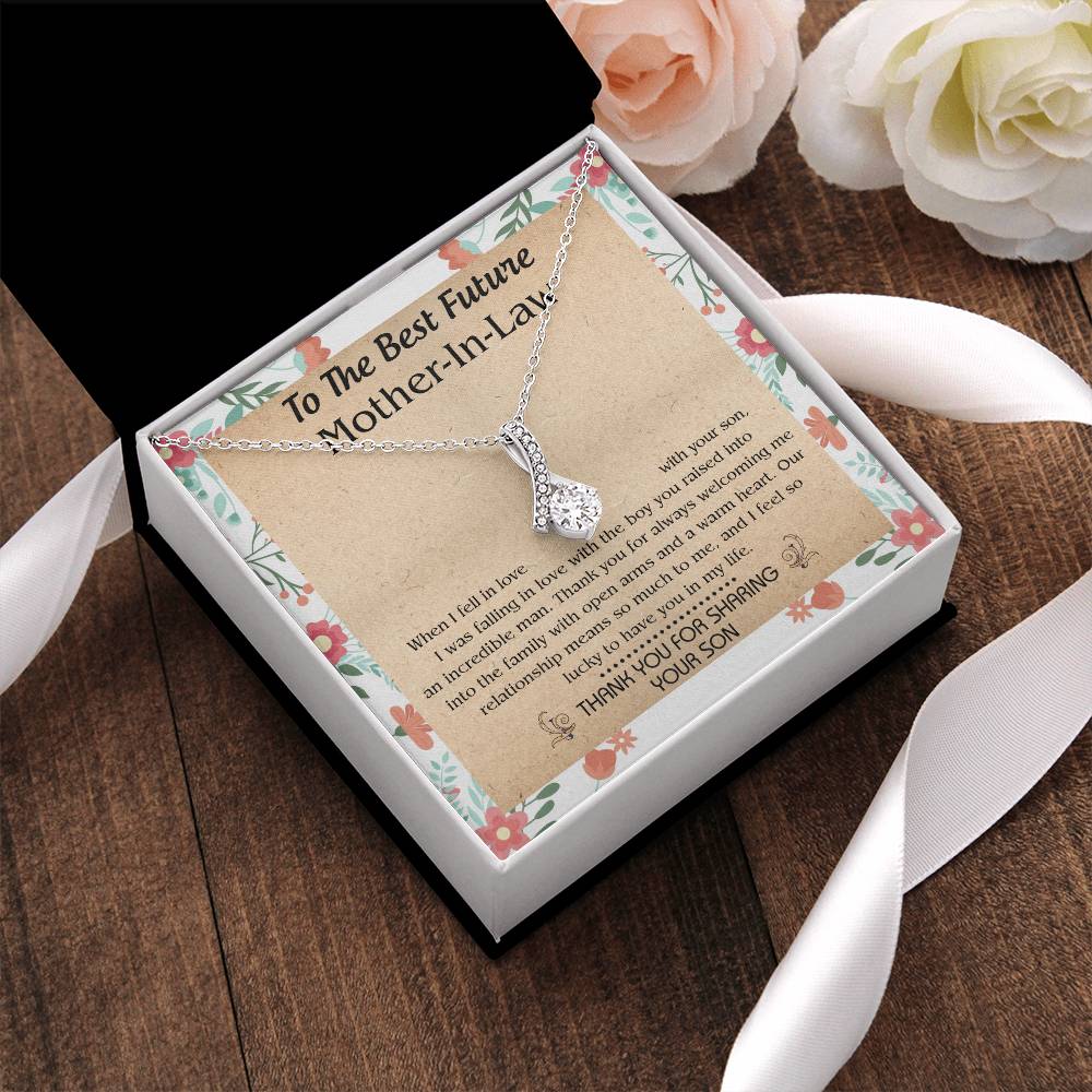 Gift For Future Mother-In-Law - When I Fell In Love With Your Son - Alluring Alluring Beauty Necklace
