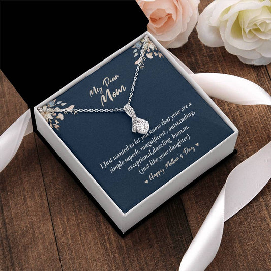 Beautiful Sparkly Pendant For Your Mom Alluring Beauty Necklace