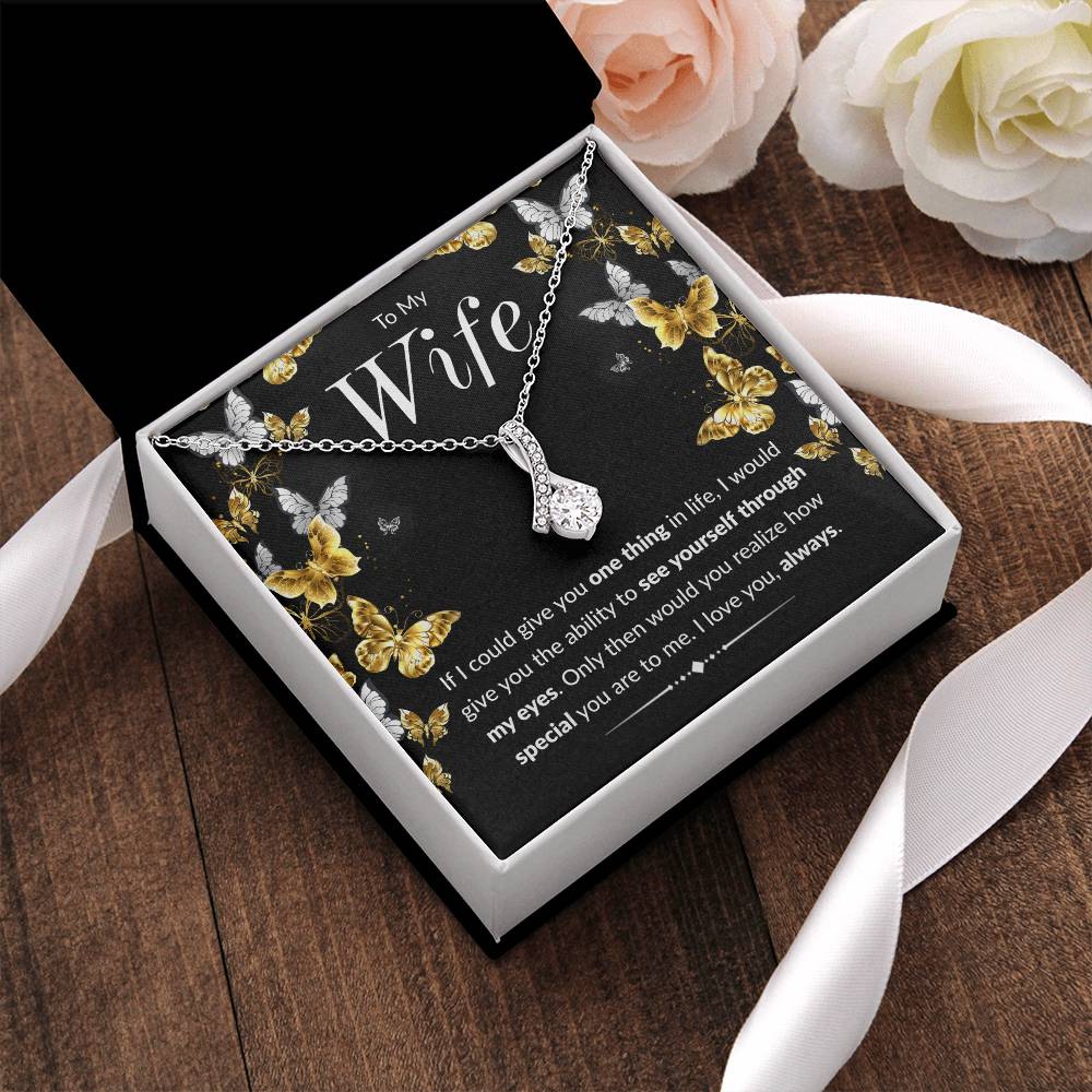 Butterfly Necklace One Thing In Life To Wife Alluring Beauty Necklace