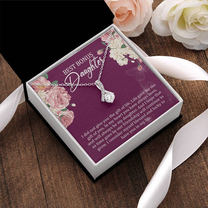 Best Bonus Daughter Gift For Bonus Daughter Birthday Gift Christmas Gift Alluring Beauty Necklace