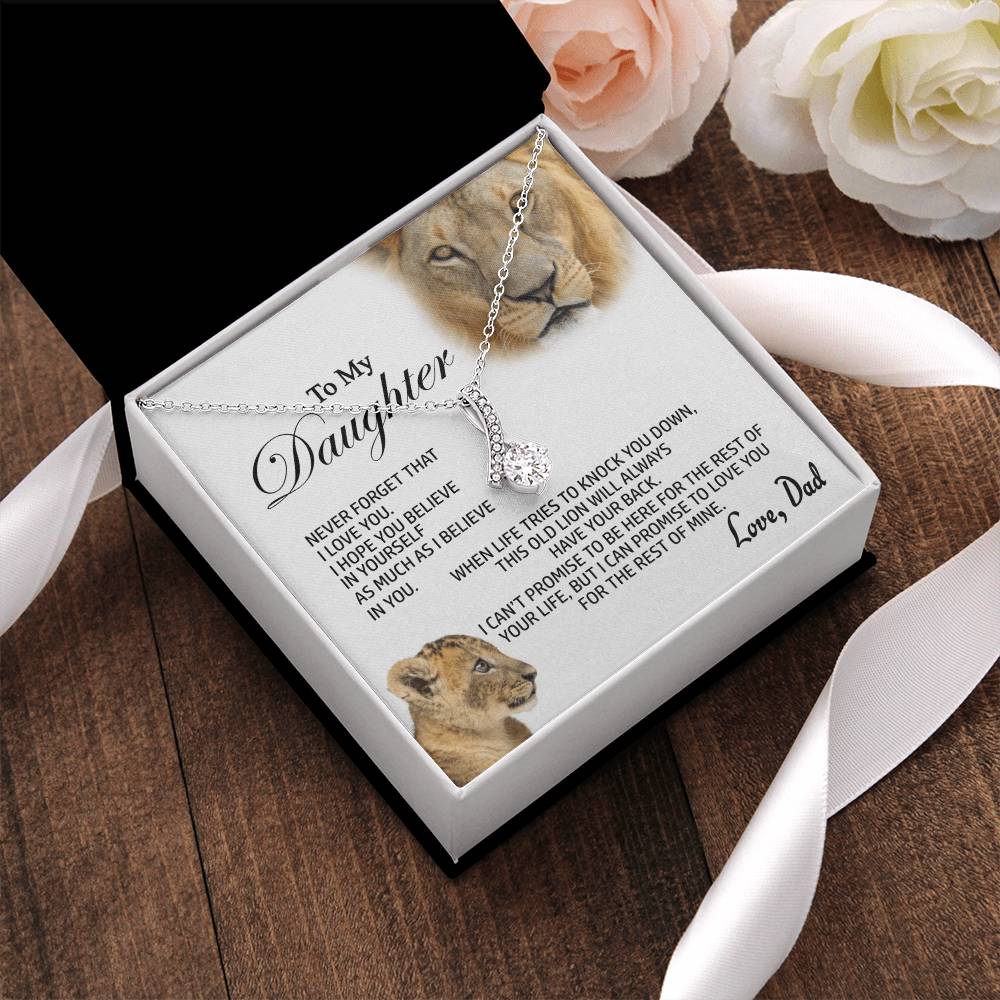 Best Gift For Daughter From Dad Alluring Beauty Shineon Necklace With Pod Message Card Alluring Beauty Necklace