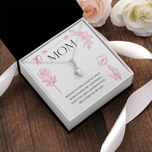Beautiful Sparkly Necklace For Mothers With A Lovely Message Card. Alluring Beauty Necklace