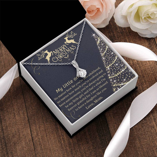 Christmas Gift To Daughter - You’Re Always Going To Be My Little Girl And That’S What I’M Forever Grateful For Alluring Beauty Necklace