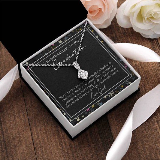All About Beauty Necklace College Graduation Gift For Her Phd High School Graduation Gift For Best Friend Doctorate Alluring Beauty Necklace