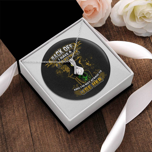 Back Off I Have A Crazy Wife Alluring Beauty Necklace