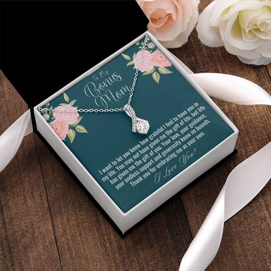 Bonus Mom Gift Mothers Day Gift For Step Mom Stepmom Birthday Gift Jewelry Gift For Bonus Mom From Stepsonstepdaughter Alluring Beauty Alluring Beauty Necklace