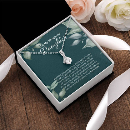Bride Gift From Mom To Daughter On Wedding Day Gift For Daughter On Wedding Day From Mother Wedding Necklace 1  Alluring Beauty Necklace