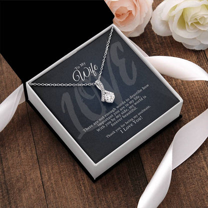 To My Wife - Thank You For Being My Soulmate Alluring Beauty Necklace