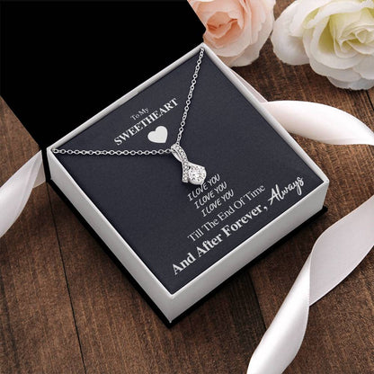 After Forever Always Eternal Love Pendant Alluring Beauty Necklace
