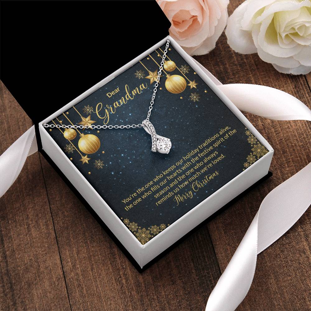 Christmas Gift For Grandma Grandmother Necklace Diamond Necklace Nana Mama Grandparents For Women For Her Alluring Beauty Necklace