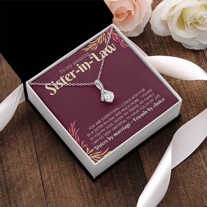 Amazing Sister In Law Necklace Gift Alluring Beauty Necklace