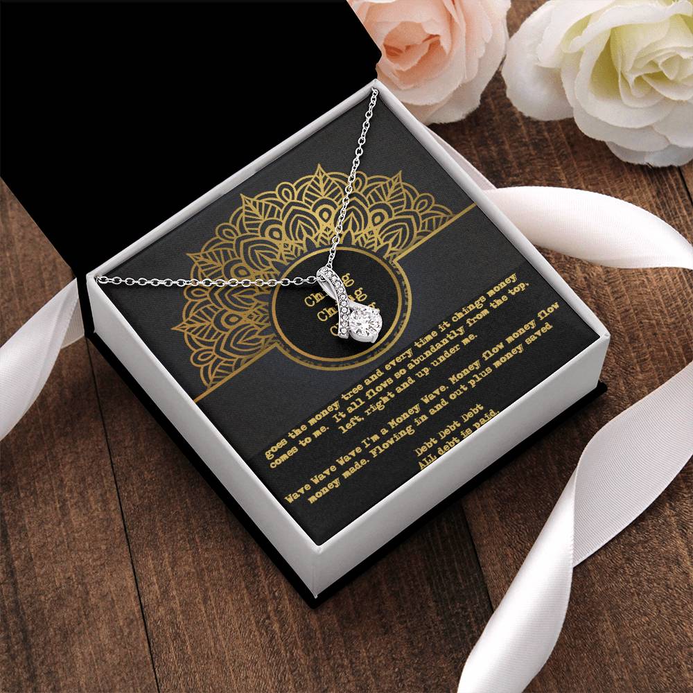 Ching Ching Ching Goes The Money Tree Daily Mantra Alluring Beauty Bling Prosperity Necklace Alluring Beauty Necklace