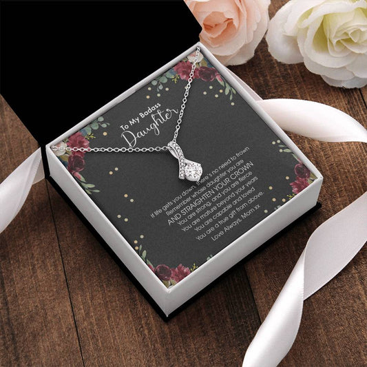 Best Seller To My Daughter - Necklace Gift From Mom Alluring Beauty Necklace
