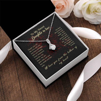 Alluring Beauty Necklace - For Daughter In Law Alluring Beauty Necklace