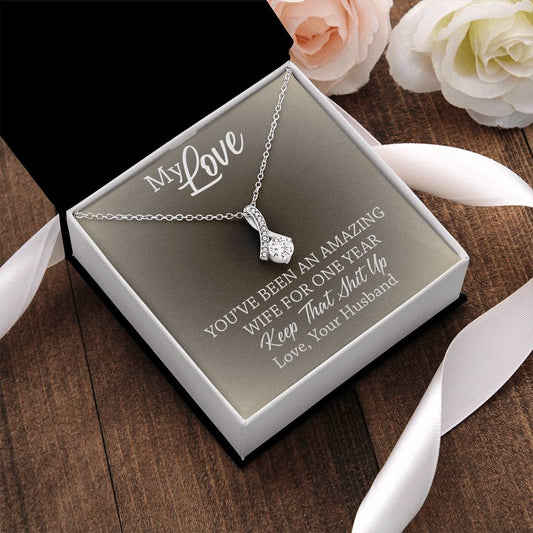 Amazing Wife - 1St Anniversary Gift For Wife 2  Alluring Beauty Necklace