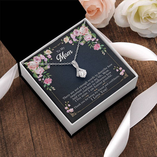 Best Gift For Mom Alluring Beauty Necklace With Pod Message Card 1  Alluring Beauty Necklace