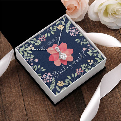 Bridesmaid Proposal Necklace Bridesmaid Proposal Jewelry Bridesmaid Proposal Matron Of Honor Gift Alluring Beauty Necklace